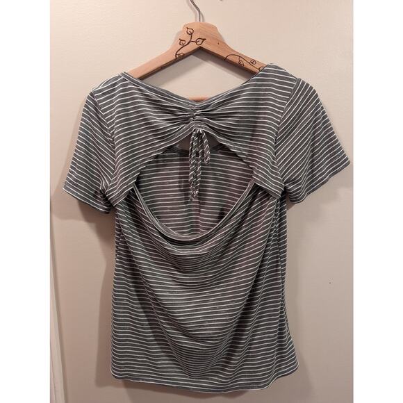 Nordstrom Melrose & Market Striped T-Shirt in Green & White - Picture 4 of 4